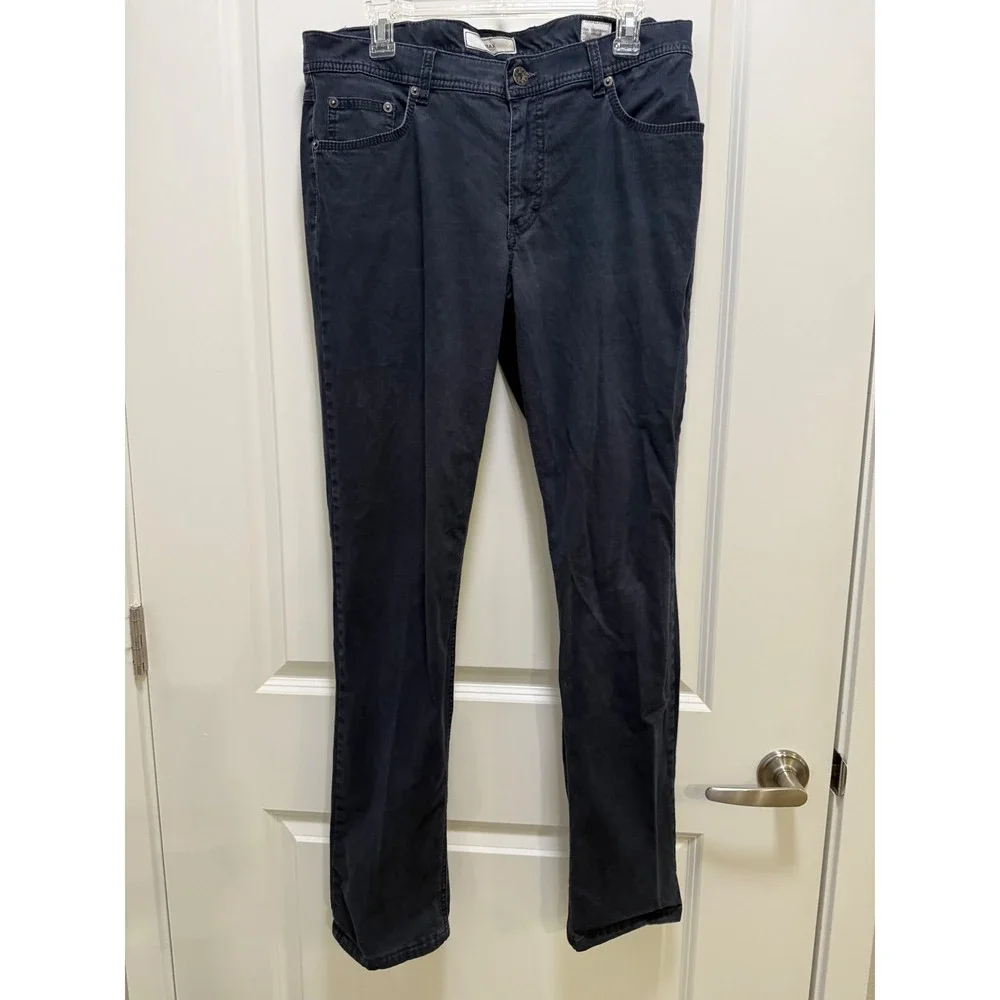 Brax Feel Good Cooper Fancy‎ Mens Navy Blue Regular Fit Pants 35x34 89-1147/24